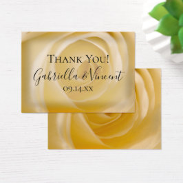 White Rose Floral Wedding for Label Visitekaartje