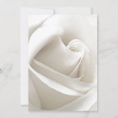 White Rose Floral Wedding Kaart (Achterkant)