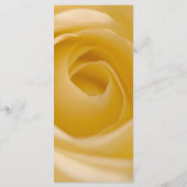 White Rose Floral Wedding Programme Programmakaart (Achterkant)