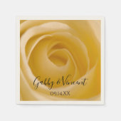 White Rose Floral Wedding Servet (Voorkant)