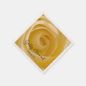 White Rose Floral Wedding Servet (Hoek)