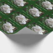 White Rose Flower, aangepast Cadeaupapier (Hoek)