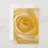 White Rose Flower Bedankt voor je sympathie (Voorkant)