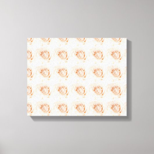 White Rose Flower Canvas Afdruk (Voorkant)