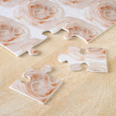 White Rose Flower Legpuzzel (Zijkant)
