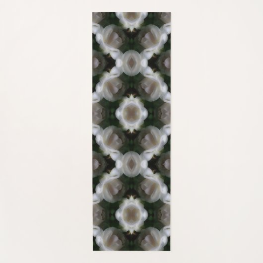 White Rose Flowers Abstract Yogamat (Voorkant)