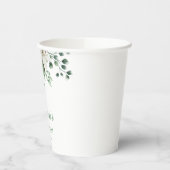 White Rose Flowers Eucalyptus Baptisme Papieren Bekers (Links)