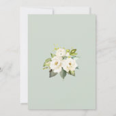 White Rose Foliage die de beste bride kent Kaart (Achterkant)