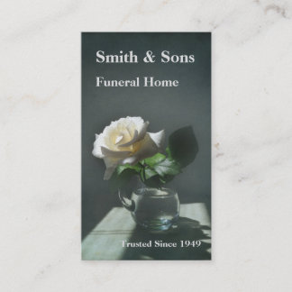 White Rose Funeral Home Visitekaartje