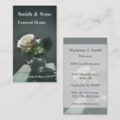 White Rose Funeral Home Visitekaartje (Voorkant / Achterkant)