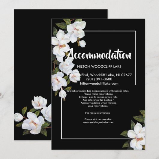  White Rose geschikt voor behuizing Kaart (Voorkant / Achterkant)