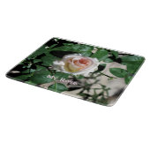White Rose Glass Cutting Board Snijplank (Hoek)