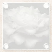White Rose Glazen Onderzetter (Achterkant)