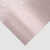 White Rose Gold Blush Metallic Sand Blush Dust Tissuepapier (Detail)