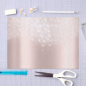 White Rose Gold Blush Metallic Sand Blush Dust Tissuepapier (Craft)