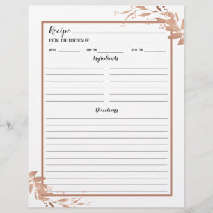 White Rose Gold Foliage Recipe Multomap Page