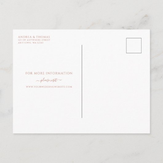 White Rose Gold Glitter Geometric Save the Date Aankondigingskaart (Achterkant)