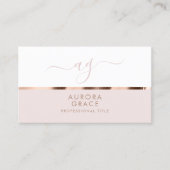 White Rose Gold Serenity Visitekaartje (Voorkant)