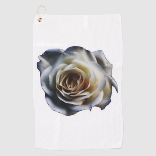 White Rose Golf Towel Golfhanddoek (Voorkant)