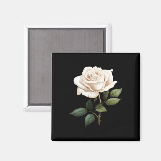 White Rose Graphic  Magneet (Voorkant / Achterkant)