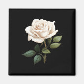 White Rose Graphic  Magneet (Voorkant)