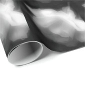 White Rose High Contrast Black en White Cadeaupapier (Rol Hoek)