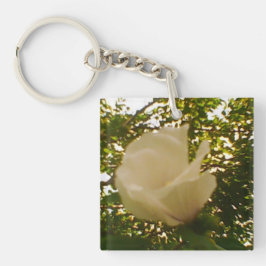 White Rose in Bloom Sleutelhanger