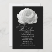 White Rose Invitation Kaart (Voorkant)