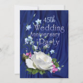 White Rose Jubileum Party - Aangepast jaar Kaart (Voorkant)