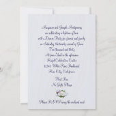 White Rose Jubileum Party - Aangepast jaar Kaart (Achterkant)