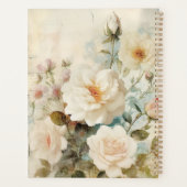 White Rose Junk Journal Stijl Illustratie Classic Planner (Achterkant)