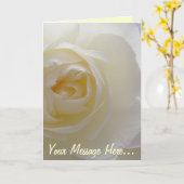 White Rose Kaart Roos Gepersonaliseerde ventilator (Gele Bloem)