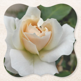 White Rose Kartonnen Onderzetters
