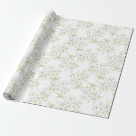 White Rose Klassieke Bruiloft Cadeaupapier