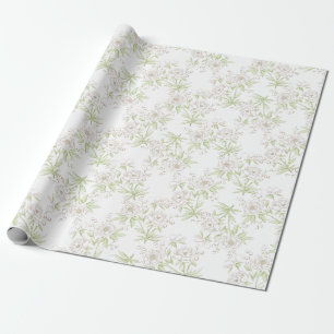 White Rose Klassieke Bruiloft Cadeaupapier
