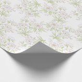 White Rose Klassieke Bruiloft Cadeaupapier (Hoek)
