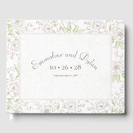 White Rose Klassieke Bruiloft Gastenboek