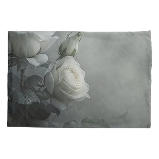 White Rose Kussensloop (Achterkant)