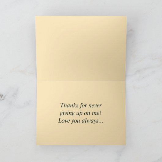 White Rose Lacey Moederdag Kaart (Binnen)