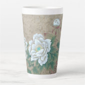 White Rose Latte Mok (Voorkant)