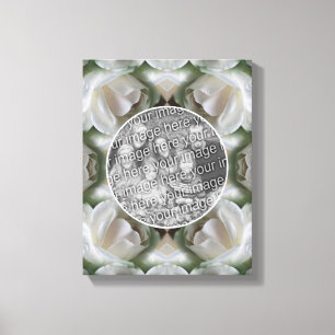 White Rose Lijst Creëer Uw Eigen Foto Canvas Afdruk