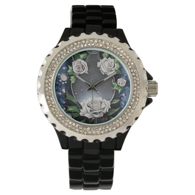  White Rose Lijst Horloge (Voorkant)