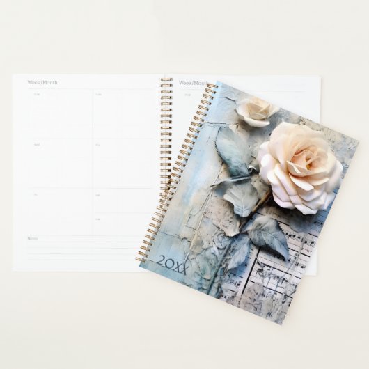 White Rose maandelijkse planner (Display)