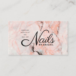 White Rose Marble Nails op "Name" Geen website Visitekaartje