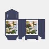 White Rose Navy Blue Bedankdoosjes (Uitgevouwen)