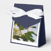 White Rose Navy Blue Bedankdoosjes (Voorkant Zijde)