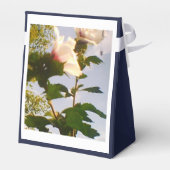 White Rose Navy Blue Bedankdoosjes (Achterkant)