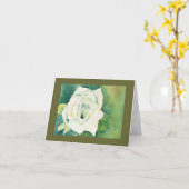 White Rose Notecard Kaart (Gele Bloem)