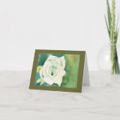 White Rose Notecard Kaart (Voorkant)