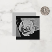 White Rose Notitiekaartje (Voorkant / Achterkant in situ)